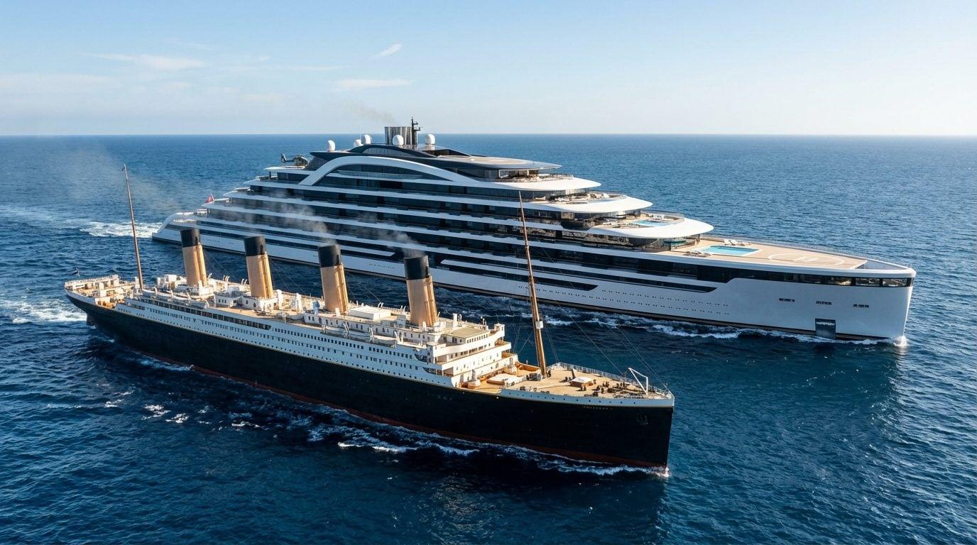 Ulyssia sarà il superyacht più grande del mondo: con i suoi 300 metri di lunghezza supera addirittura il Titanic